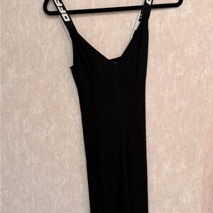 Off-White Black Strapless Dress